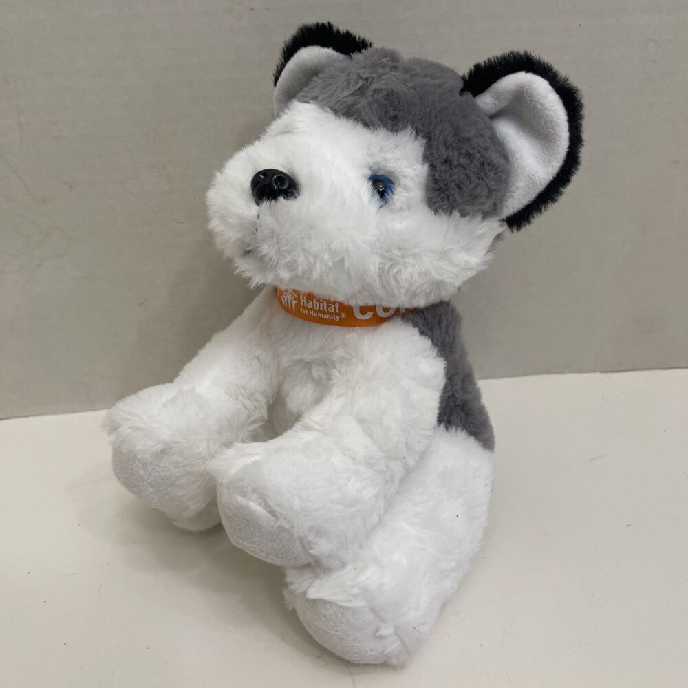 NEW Habitat for Humanity Limited Edition Cork the Husky Dog Plush Stuffed Animal